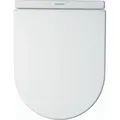 Produktbild: Duravit WC Sitz Starck 3 mit SoftClose Scharniere edelstahl, weiß, 0063890000 - Weiß