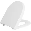 Produktbild: WC-Sitz Duravit Starck 3 Softclose 370 x 42 x 431 mm, mit Edelstahl-Scharnier, weiß - 0063890000