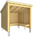 Produktbild: PLUS Gartenhaus Nordic, BxT: 218x229 cm, (Packung), Grillhütte - 5 m², inkl. Dachpappe/Aluleisten/H-Füße