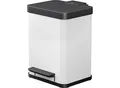 Produktbild: Hailo Tretabfallsammler Öko, duo Plus M, Volumen 2 x 9 l, weiß