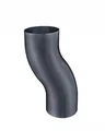 Produktbild: GRÖMO ALUSTAR Sockelknie Anthrazit ø80, SX (glatt), 82651