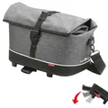 Produktbild: Asista Fahrrad Gepäckträger Tasche Rackpack KLICKfix Tweed Grau 38x21x25cm