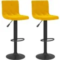 Produktbild: vidaXL Barhocker 2 Stk Senfgelb Samt 333738