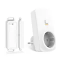 Produktbild: Funk-Abluftsteuerung mit Fenster-Magnetkontakt und Funksteckdose für Dunstabzugshaube Kamin Fensterschalter Wireless Fensterkontaktschalter Fensterschalter Dunstabzugshaube