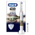 Produktbild: Oral-B Pro Junior Star Wars Elektrische Zahnbürste/Electric Toothbrush für Kinder ab 6 Jahren, 2 Aufsteckbürsten, 360°-Andruckkontrolle, 2 Putzmodi inkl. Sensitiv für Zahnpflege, weiche Borsten, weiß