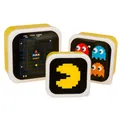 Produktbild: 3er Set Pac-Man Lunchbox Brotdose Snackdose Pausenbrot Box mit Deckel