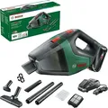 Produktbild: Bosch Universal Vac 18 2-in-1 stick vacuum Beutellos Schwarz Grün Trocken Filterung Teppich Harter Boden 30 l/min 0.5L Li-Ion 2.5Ah 18V 1,3 kg (06033B9103)