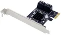 Produktbild: Conceptronic EMRICK 4-Port-SATA-PCIe-Adapter mit SATA-Kabel SATA Controller PCIe