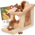 Produktbild: Eichhörnchen Futterhaus - Spielhaus wetterfest I aus verschraubtem Massiv-Hol...