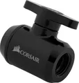 Produktbild: Corsair Hydro X Series XF Kugelventil (G1/4 Zoll BSPP Adaptergewinde, Messing Gefertigt Haltbarkeit, Zweistufige Dichtung, Hochwertige Beschichtung, Ausgelegt auf hohe Durchflussraten) schwarz