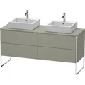 Produktbild: Duravit XSquare Waschtisch-Unterschrank XS4927B9292 160x53,8x54,8cm, 4 Auszüge, beidseitig, Steingrau seidenmatt
