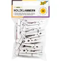 Produktbild: folia Holzklammern weiß, 48 St.
