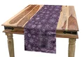Produktbild: ABAKUHAUS Aubergine Tischläufer, Weihnachten Schneeflocken Floral, Esszimmer Küche Rechteckiger Dekorativer Tischläufer, 40 x 180 cm, Violett
