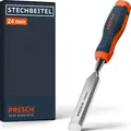 Produktbild: Presch Stechbeitel 24mm - Profi Stemmeisen mit 25° Keilwinkel - Vorgeschliffen