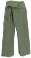 Produktbild: Thai Fischerhose aus fester Baumwolle, Wickelhose, Yogahose, Unigröße - Uni o