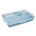 Produktbild: keeeper Sandwich-, Kuchen- und Muffin-Butler, Polypropylen, Rechteckig, Enrico, Nordic Blue (Blau), 43 x 29,5 x 10,5