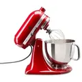 Produktbild: KitchenAid Küchenmaschine Artisan 4,8l, Empire Rot 5tlg. Metall