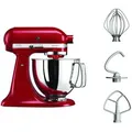 Produktbild: KitchenAid Küchenmaschine Artisan, 5KSM125EER, 300 W, mit Patisserie-Set, 4,8 Liter, empire rot