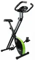 Produktbild: Heimtrainer Fitnessfahrrad Ergometer mit Handpulssensoren Trimmrad grün schwarz