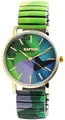 Produktbild: Raptor Colorful Edition Ausgefallene Damenuhr Bunt | Armbanduhr Damen außergewöhnlich mit Zugarmband | Besondere Damenarmbanduhr – Modische Uhr Frauen Senioren (Grün/Blau)