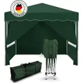 Produktbild: Kronenburg Faltpavillon 3x3m - Wasserfest, UV-Schutz 50+, 4 Seitenteile, grün - Grün
