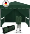 Produktbild: Kronenburg Faltpavillon 3x3m - Wasserfest, UV-Schutz 50+, 4 Seitenteile, grün