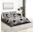 Produktbild: vidaXL Bettbezug vidaXL Bettwäsche-Set Grau 200x220 cm Baumwolle