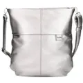 Produktbild: Zwei Mademoiselle.M Schultertasche 31 cm  silberfarben