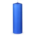 Produktbild: HS Candle Stumpenkerze Säulenkerze Ø7cm (1-tlg), Wachskerzen - unparfümierte Säulenkerzen - viele Farben/Größen blau Ø 7 cm x 20 cm