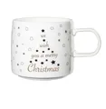 Produktbild: ASA SELECTION Becher Xmas Henkelbecher Merry XMAS weiss/gold 0,35 l, Porzellan