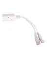 Produktbild: MikroTik Power Injector Passive POE 9-48V DC 10/100/1000 Mbps White (RBGPOE)