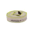 Produktbild: Ø 1 1/4 Zoll - 32 mm, 10 m Flachschlauch | Bauschlauch | Industrieschlauch | Synthetischer Gummi, Weiß mit Grün, 10 Bar, -20°C bis +60°