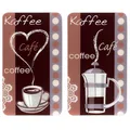 Produktbild: Herdabdeckplatten für alle Herdarten COFFEE FLAVOUR, 2er-Set, 30 x 52 cm, WENKO