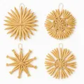 Produktbild: NaDeco Strohsterne zum Hängen | Stroh-Sterne | Natürlicher Christbaumschmuck | Weihnachtsbaumanhänger | Weihnachtsbaumschmuck | Strohsterne BaumschmuckㅤØ 6cm - 20 STK.