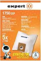 Produktbild: Expert 1750 EXP Staubbeutel (DEXT 210 DURAFLOW) für u.a. AFK Dirt Devil Electrolux Hoover Moulinex Progress Volta