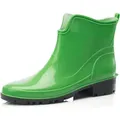 Produktbild: Ladeheid Gummistiefel Damen Kurz Wasserdicht Damenschuhe Elegant und Bequem LA-930 (Grün, 38 EU)