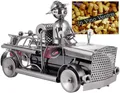 Produktbild: BRUBAKER Weinflaschenhalter Feuerwehrauto Flaschenhalter, (inklusive Grußkarte), Metall Skulptur, Wein Geschenk