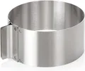 Produktbild: Wenco Tortenring verstellbar 16-30 cm, 8 cm hoher Kuchenring aus Edelstahl, (1 tlg), Hitzebeständig, Ofenfest, Rostbeständig, Strapazierfähig
