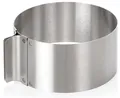 Produktbild: Tortenring verstellbar 16-30 cm 8 cm hoher Kuchenring aus Edelstahl Backzubeh...