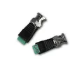 Produktbild: Blanko Rundstecker 2er Set BNC-Stecker Adapter auf Schraubanschluss