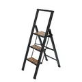 Produktbild: WENKO Klapptritt schwarz 3 Stufen, H: 119,0 cm