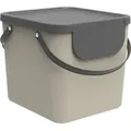 Produktbild: Qfplus - Rotho Mülltrennungssystem Albula 40 l cappuccino Recyclingbehälter Müll- & Abfalleimer