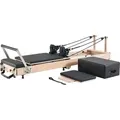 Produktbild: VEVOR Faltbarer Pilates-Reformer für das Heim-Fitnessstudio, Pilates-Bank mit doppeltem Widerstand – Federn und Seile, Gerätegewicht bis zu 181... - Schwarz
