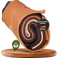 Produktbild: Lederstücke 1kg braun DIN A3 - Lederstücke alle Stücke mind. DIN A3 - echtes Leder zum nähen - handverlesene Lederreste - Leder zum basteln - v...