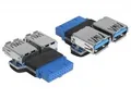 Produktbild: Delock USB 3.0 Pin Header USB-Adapter Typ A (W)