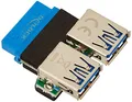 Produktbild: Delock USB 3.0 Pinhead auf 2X Adapter 65324 2-Fach USB 3.0