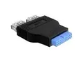 Produktbild: Delock 2X USB 3.0 Pinhead auf 2X USB 3.0 Adapter