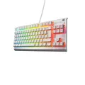 Produktbild: SteelSeries Apex 3 TKL White RGB Gaming-Tastatur – Kompakter Tenkeyless-Formfaktor – 8-Zonen-RGB-Beleuchtung – Wasser- und Staubresistenz – Flüsterleise Gaming-Switches - UK Layout QWERTY