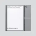 Produktbild: Siedle TM 612-1 SM Tastenmodul Klingel silber-metallic 1 Taste 99x99x27mm
