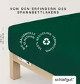 Produktbild: Schlafgut Spannbettlaken PURE Bio-Baumwolle mit Elasthan, dehnbar blickdicht, straff, Bettlaken, Jersey, Gummizug: rundum, (1 Stück), PREMIUM Laken für Matratzen bis 30cm Höhe, in 90x200, 140x200, 180x200